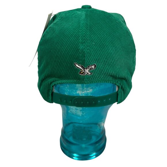 Vintage Annco Philadelphia Eagles Corduroy Script Snapback Hat Kelly Green New - Picture 4 of 9